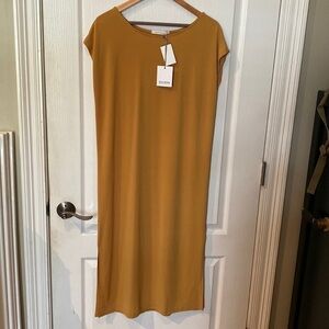 Ellison size S can fit larger  gold maxi dress  NWT